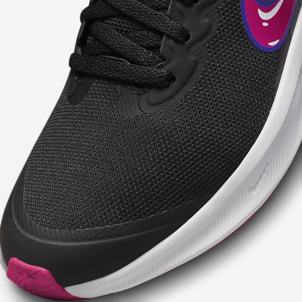 Nike Star Runner 3 SE Older Road Dječje Tenisice Za Trčanje Crne Roze | NK615PWU