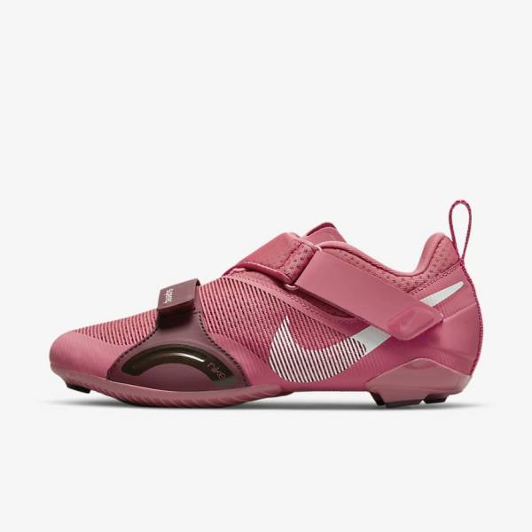 Nike SuperRep Cycle Indoor Cycling Ženske Tenisice Za Trening Roze Metalne Svijetlo Roze | NK836AOI