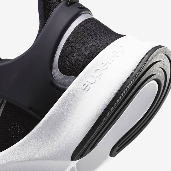 Nike SuperRep Go 2 Ženske Tenisice Za Trening Crne Bijele Metalne Tamno Sive | NK760HLC