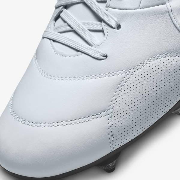 Nike The Premier 3 SG-PRO Anti-Clog Traction Soft-Ground Muške Tenisice Za Nogomet Platine Crne Metalne Zlatne Bijele | NK074IFZ