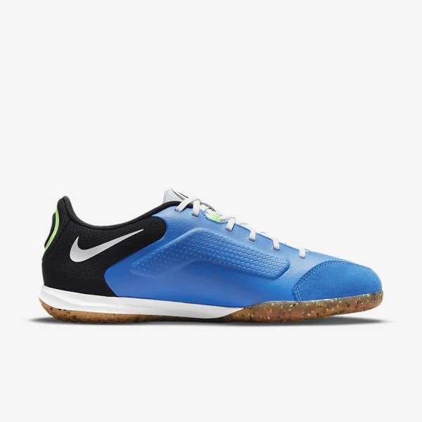 Nike Tiempo Legend 9 Academy IC Indoor-Court Ženske Tenisice Za Nogomet Svijetlo Plave Svijetlo Zelene Smeđe Crne | NK503WIS