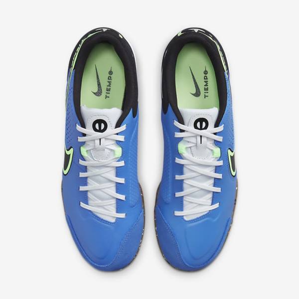 Nike Tiempo Legend 9 Academy IC Indoor-Court Ženske Tenisice Za Nogomet Svijetlo Plave Svijetlo Zelene Smeđe Crne | NK503WIS