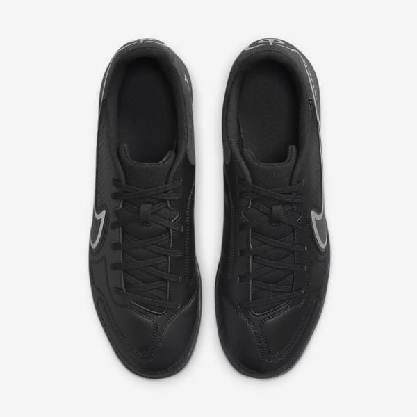 Nike Tiempo Legend 9 Club IC Indoor-Court Muške Tenisice Za Nogomet Crne Tamno Sive | NK015GKL