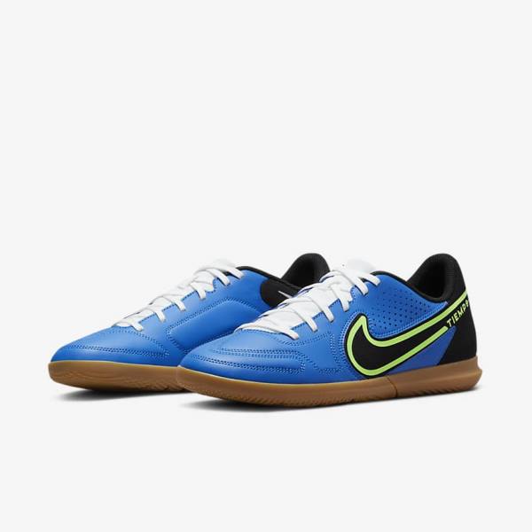 Nike Tiempo Legend 9 Club IC Indoor-Court Muške Tenisice Za Nogomet Svijetlo Plave Svijetlo Zelene Smeđe Crne | NK304PEQ