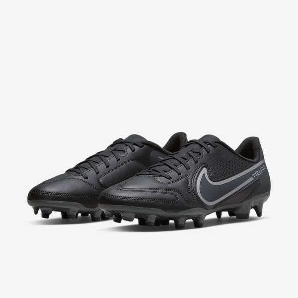 Nike Tiempo Legend 9 Club MG Multi-Ground Muške Tenisice Za Nogomet Crne Tamno Sive | NK107OZM