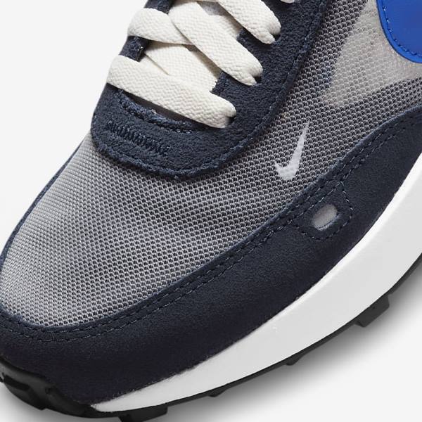 Nike Waffle One Older Dječje Cipele Za Hodanje Tamno Obsidijanske Crne Kraljevska Plava | NK105VUR