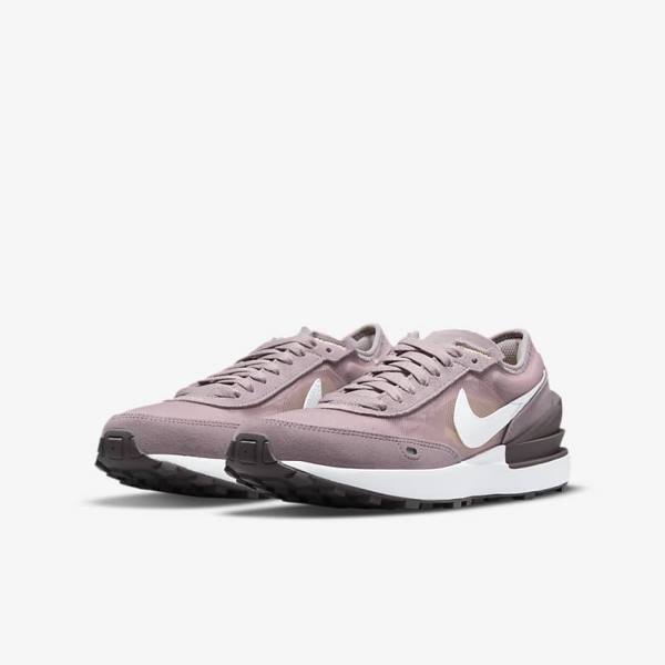 Nike Waffle One Older Dječje Tenisice Roze Svijetlo Ljubičaste Bijele | NK629SBI