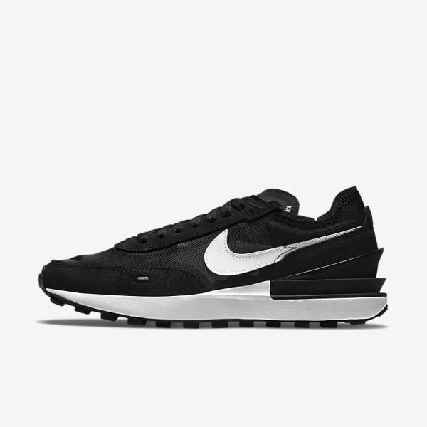 Nike Waffle One Ženske Tenisice Crne Narančaste Bijele | NK596DEM