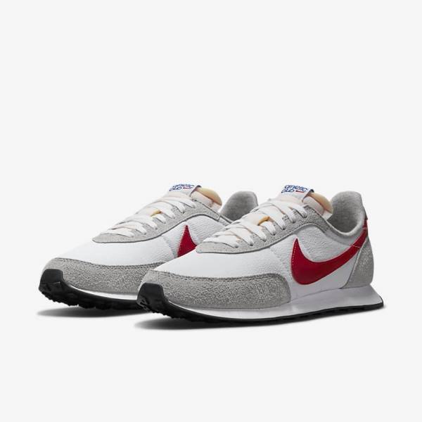 Nike Waffle Trainer 2 Muške Tenisice Bijele Svijetlo Sive Kraljevska Plava Crvene | NK140AHS