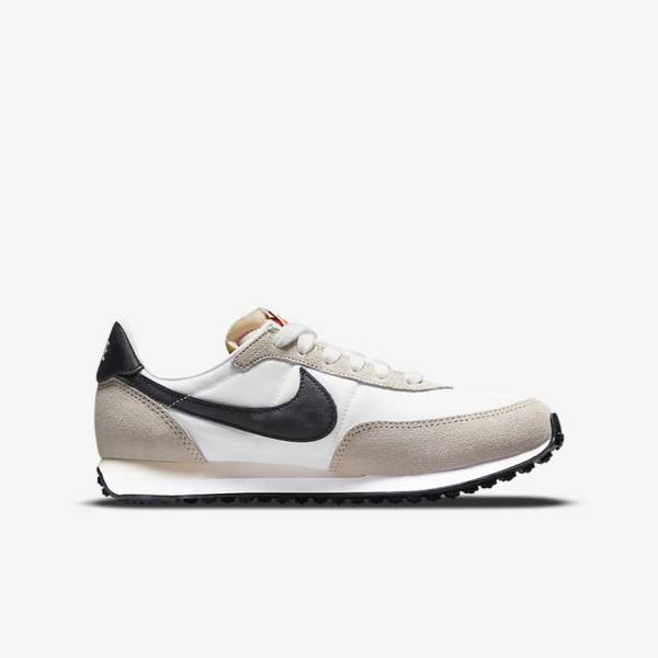 Nike Waffle Trainer 2 Older Dječje Tenisice Bijele Crne | NK678CAS