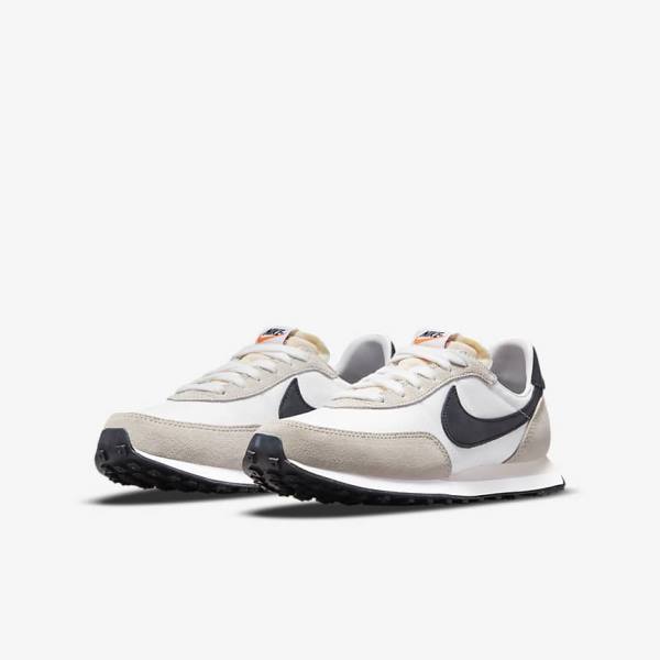 Nike Waffle Trainer 2 Older Dječje Tenisice Bijele Crne | NK678CAS