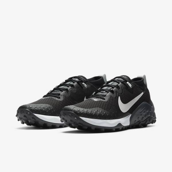 Nike Wildhorse 7 Trail Ženske Tenisice Za Trčanje Crne Tamno Sive Platine | NK789BNH