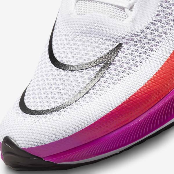 Nike ZoomX Streakfly Road Racing Muške Tenisice Za Trčanje Bijele Crvene Ljubičaste Crne | NK347YQD