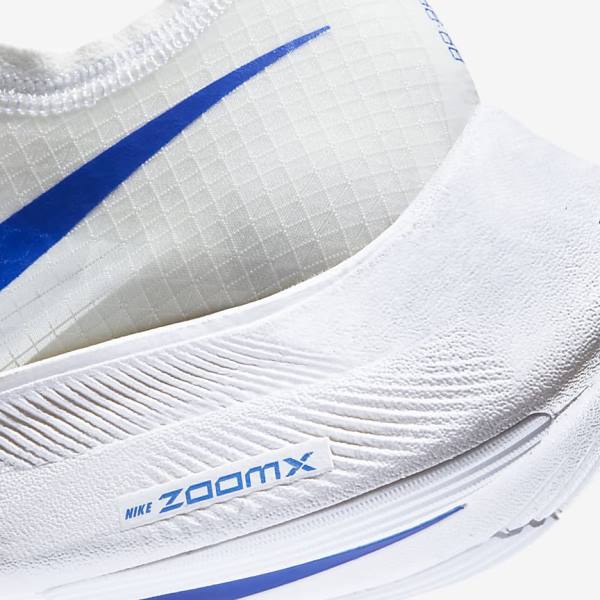 Nike ZoomX Vaporfly NEXT% Road Racing Muške Tenisice Za Trčanje Bijele Crne Plave | NK954JKW