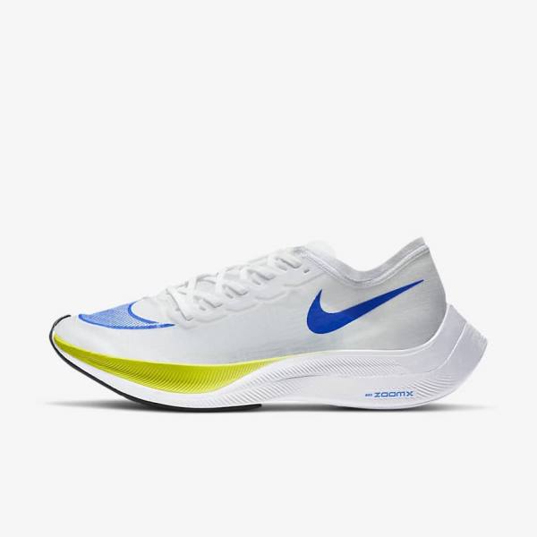 Nike ZoomX Vaporfly NEXT% Road Racing Ženske Tenisice Za Trčanje Bijele Crne Plave | NK294JKO