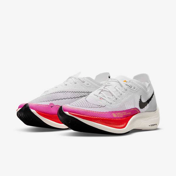 Nike ZoomX Vaporfly Next% 2 Road Racing Ženske Tenisice Za Trčanje Bijele Crne Crne | NK052AVD