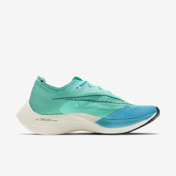 Nike ZoomX Vaporfly Next% 2 Road Racing Ženske Tenisice Za Trčanje Bijele Metalne Srebrne Crne | NK437JQV