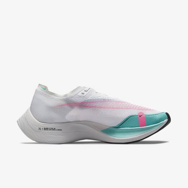 Nike ZoomX Vaporfly Next% 2 Road Racing Muške Tenisice Za Trčanje Zelene Plave Bijele Crne | NK647JRK