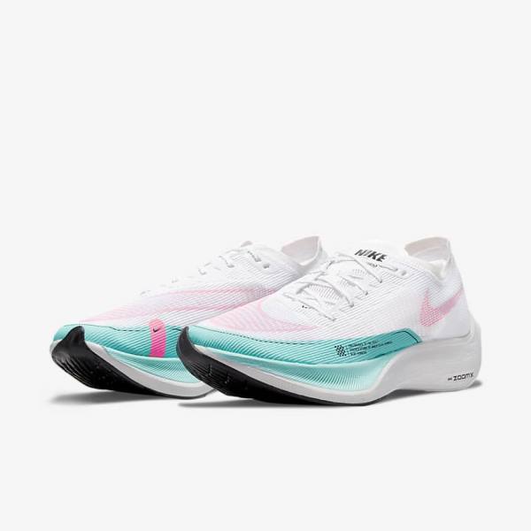 Nike ZoomX Vaporfly Next% 2 Road Racing Muške Tenisice Za Trčanje Zelene Plave Bijele Crne | NK647JRK