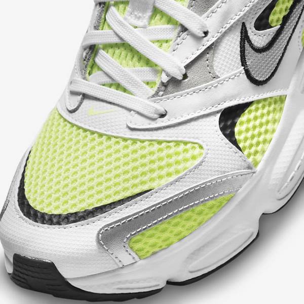 Nike Zoom Air Fire Ženske Tenisice Bijele Svijetlo Limun Crne Metalne Srebrne | NK427CGY