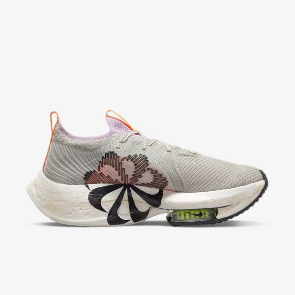 Nike Zoom Alphafly Next Nature Road Racing Ženske Tenisice Za Trčanje Plave Sive Svijetlo Roze Svijetlo Krem Crne | NK831VHU