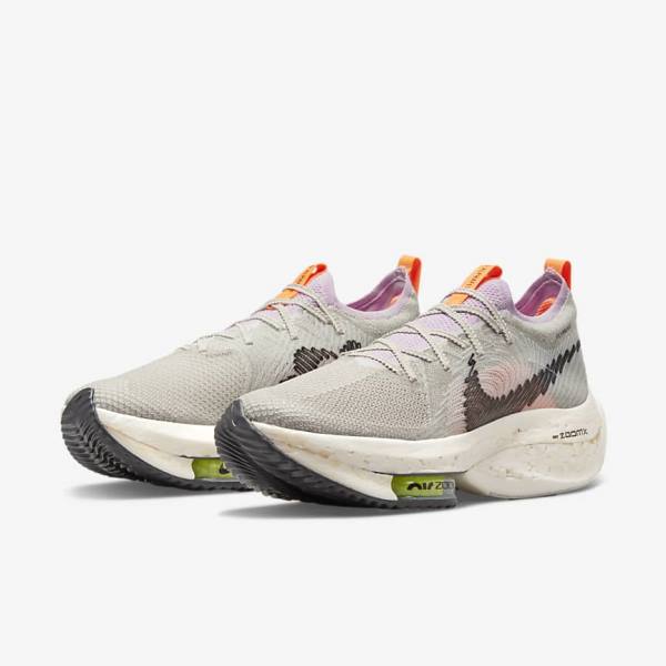 Nike Zoom Alphafly Next Nature Road Racing Ženske Tenisice Za Trčanje Plave Sive Svijetlo Roze Svijetlo Krem Crne | NK831VHU