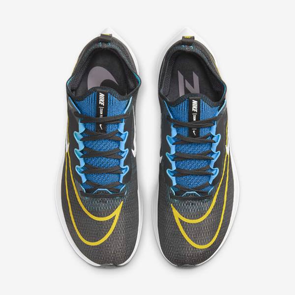 Nike Zoom Fly 4 Road Muške Tenisice Za Trčanje Crne Zelene Narančaste | NK647PLA