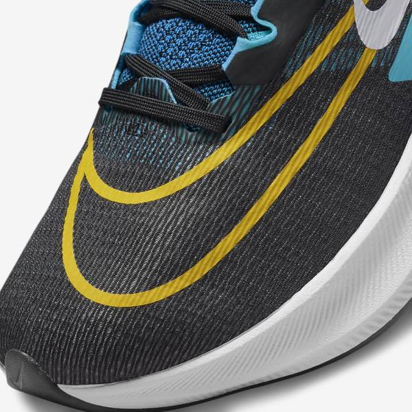 Nike Zoom Fly 4 Road Muške Tenisice Za Trčanje Crne Zelene Narančaste | NK647PLA