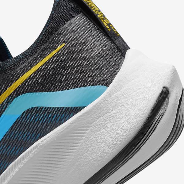 Nike Zoom Fly 4 Road Muške Tenisice Za Trčanje Crne Zelene Narančaste | NK647PLA