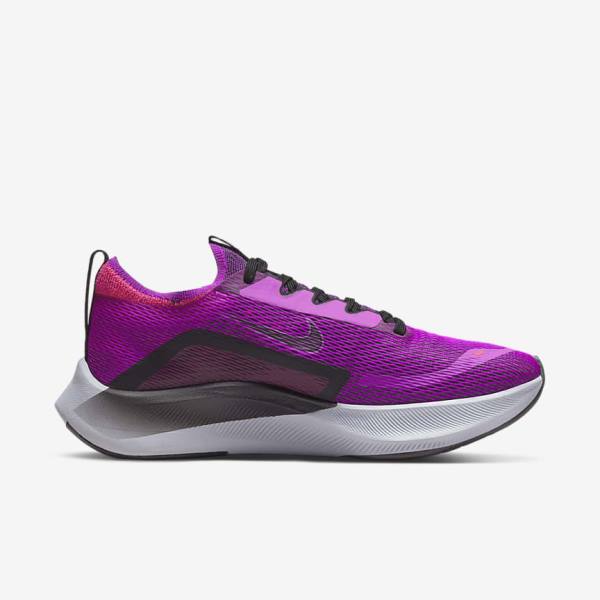 Nike Zoom Fly 4 Road Ženske Tenisice Za Trčanje Bijele Zelene Platine | NK853UVL