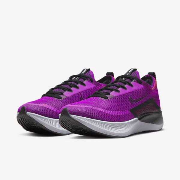 Nike Zoom Fly 4 Road Ženske Tenisice Za Trčanje Bijele Zelene Platine | NK853UVL