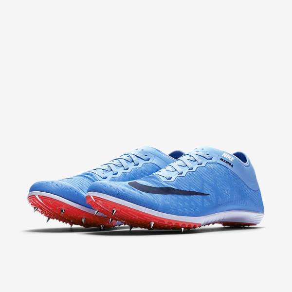 Nike Zoom Mamba 3 Unisex Distance Spike Ženske Tenisice Za Trčanje Plave Svijetlo Crvene Plave | NK398WKE