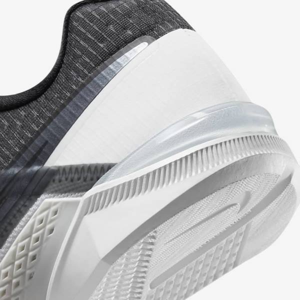 Nike Zoom Metcon Turbo 2 Muške Tenisice Za Trening Crne Bijele Tamno Sive Metalne Sive | NK896TBY