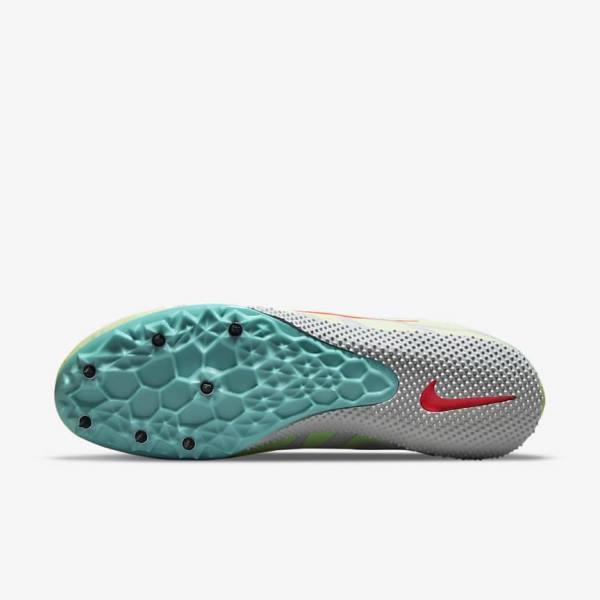 Nike Zoom Rival S 9 Athletics Sprinting Spikes Ženske Tenisice Za Trčanje Tirkizne Narančaste | NK843NRA