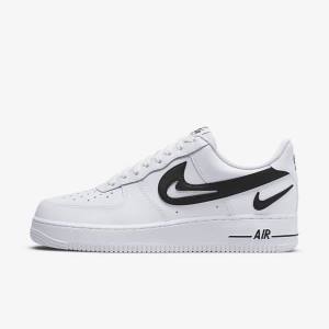 Nike Air Force 1 07 Muške Tenisice Bijele Crne | NK651KAM