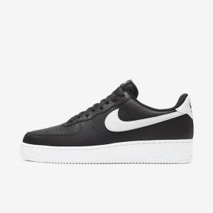 Nike Air Force 1 07 Muške Tenisice Crne Bijele | NK326JVZ