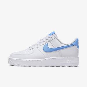 Nike Air Force 1 07 Next Nature Ženske Tenisice Bijele Metalne Srebrne Plave | NK703RKC