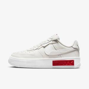 Nike Air Force 1 Fontanka Ženske Tenisice Bijele Crvene | NK149PYD