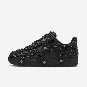 Nike Air Force 1 LXX x Swarovski Ženske Tenisice Crne Metalne Srebrne Crne | NK276IZU