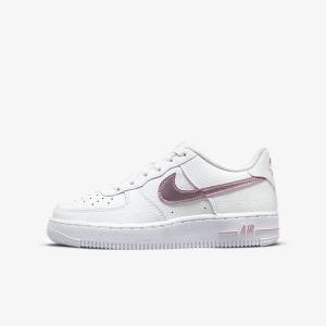 Nike Air Force 1 Older Dječje Tenisice Bijele Roze | NK375RTZ