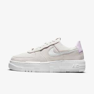 Nike Air Force 1 Pixel Ženske Tenisice Bijele Svijetlo Bež Roze | NK340FVU