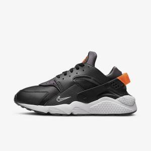 Nike Air Huarache Muške Tenisice Crne Narančaste Sive Bijele | NK027VJI