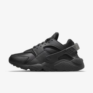 Nike Air Huarache Ženske Tenisice Crne Tamno Sive | NK953IWH