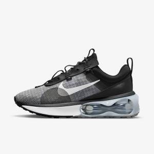 Nike Air Max 2021 Ženske Tenisice Crne Metalne Srebrne Sive Bijele | NK650UPZ