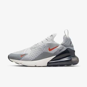 Nike Air Max 270 Muške Tenisice Sive Narančaste | NK139HKR