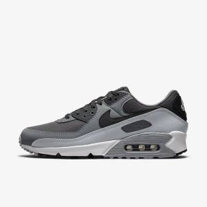 Nike Air Max 90 Muške Tenisice Tamno Sive Crne | NK267EOF