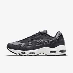 Nike Air Max 96 II Muške Tenisice Sive Tamno Sive Bijele Crne | NK672BUX