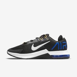 Nike Air Max Alpha Trainer 4 Muške Tenisice Za Trening Crne Plave Narančaste Sive | NK173EOX