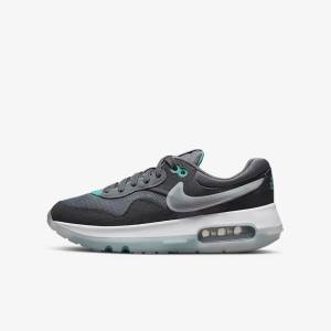 Nike Air Max Motif Older Dječje Tenisice Sive Tirkizne Tamno Sive Crne | NK094SQK