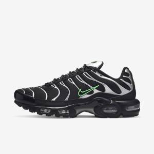 Nike Air Max Plus Muške Tenisice Crne Zelene Metalne Srebrne Crne | NK716KDS